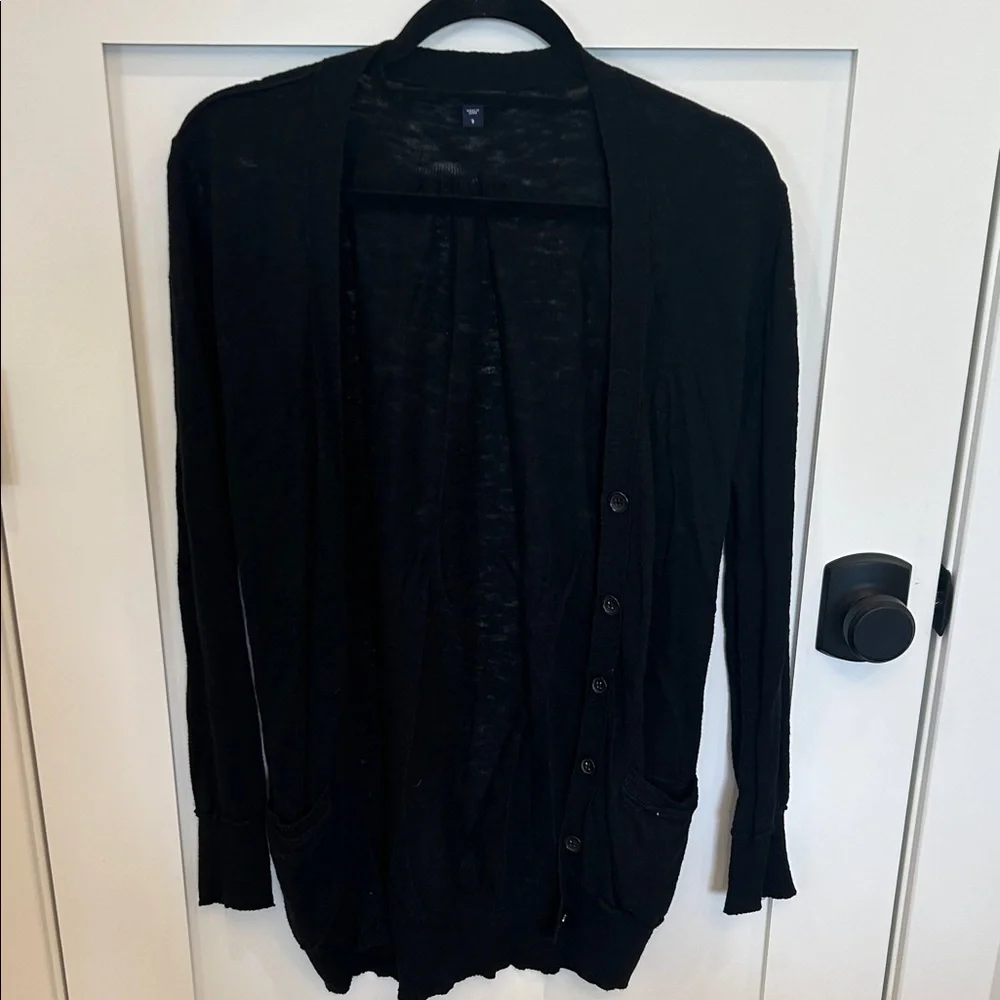 GAP | Black Button-Up Cardigan (Small) - Picture 1 of 3